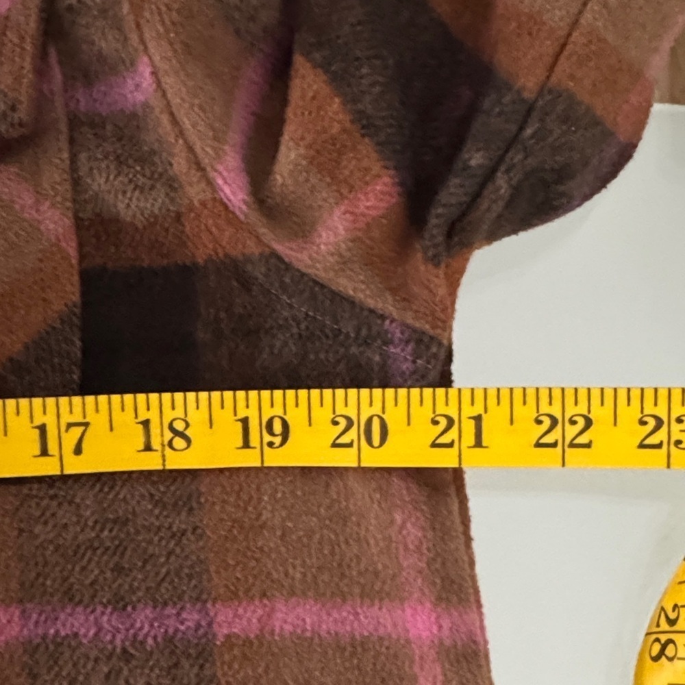 BB Dakota Plaid Button-Down Shirt in Brown and Pink - Picture 5 of 7